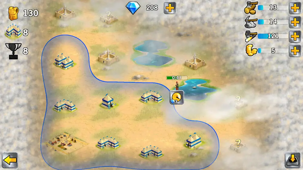 Screenshot of the Battle Empire game