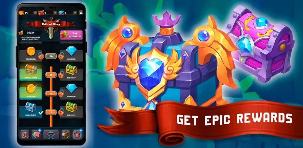 Screenshot of the Battle Horn: War Rumble Craft game