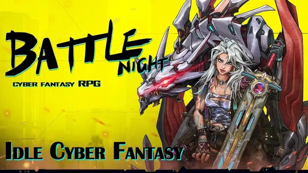 Screenshot of the Battle Night: Cyberpunk RPG game