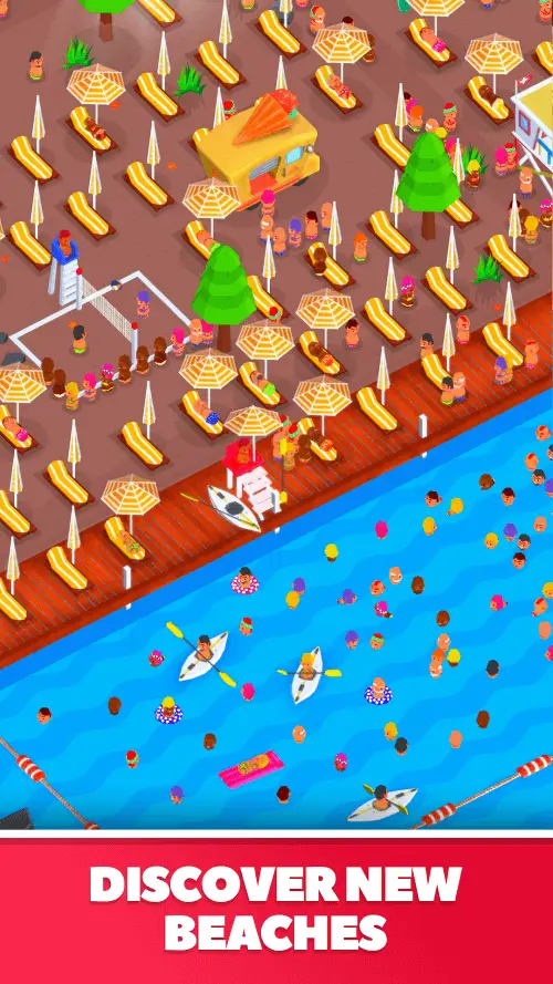 Screenshot of the Beach Club Tycoon game