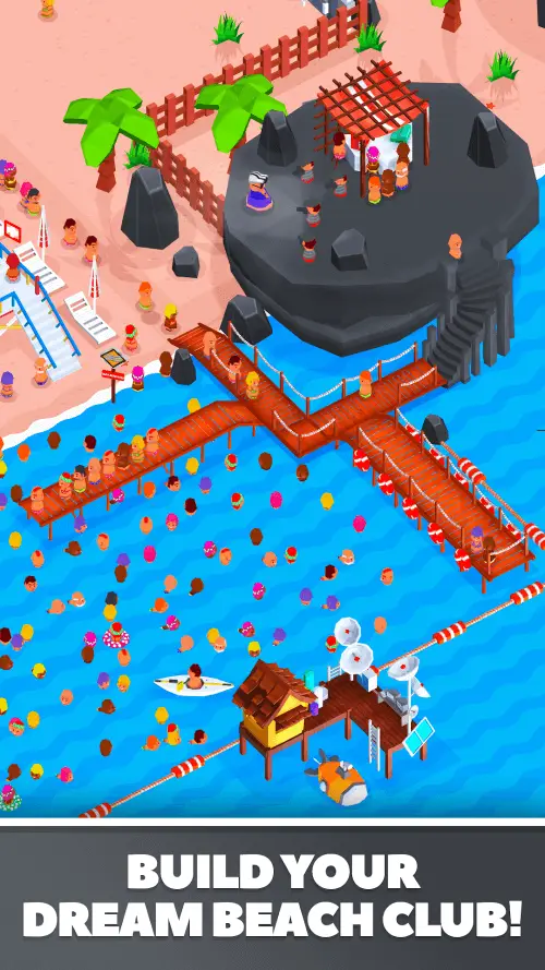 Screenshot of the Beach Club Tycoon game
