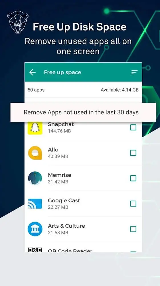 Screenshot of the Bear Lock app