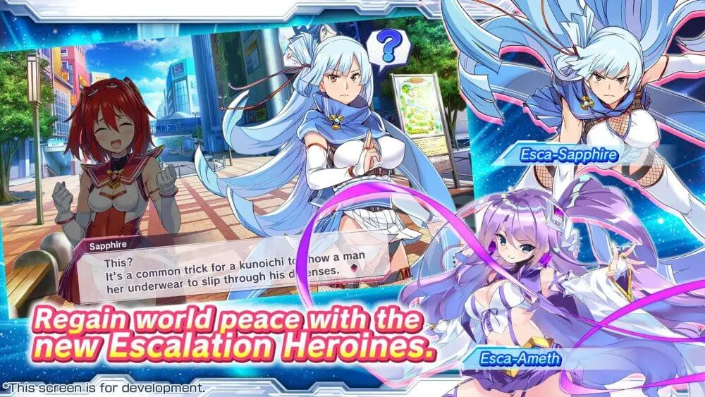 Screenshot of the Beat Wars Escalation Heroines game