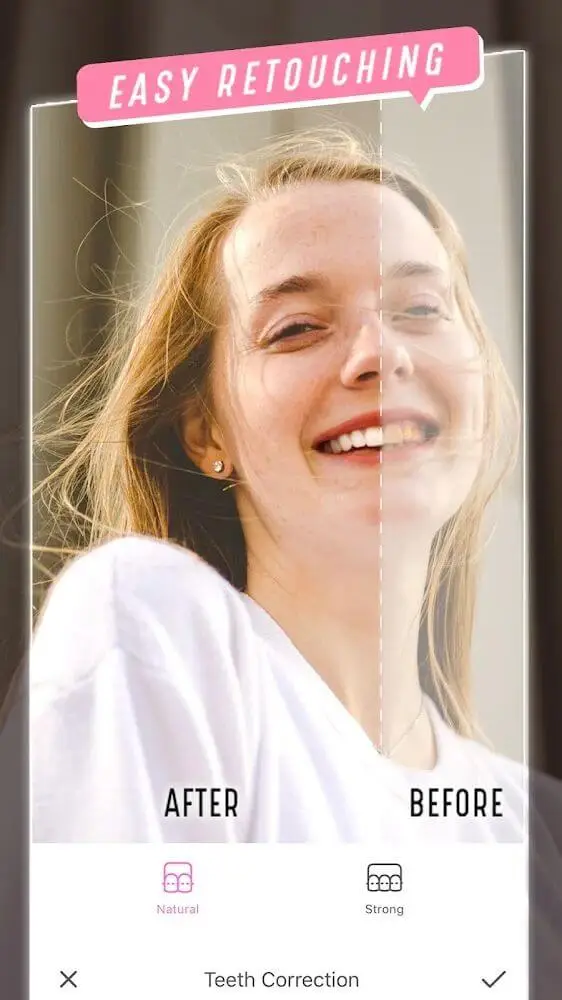 Screenshot of the BeautyCam app