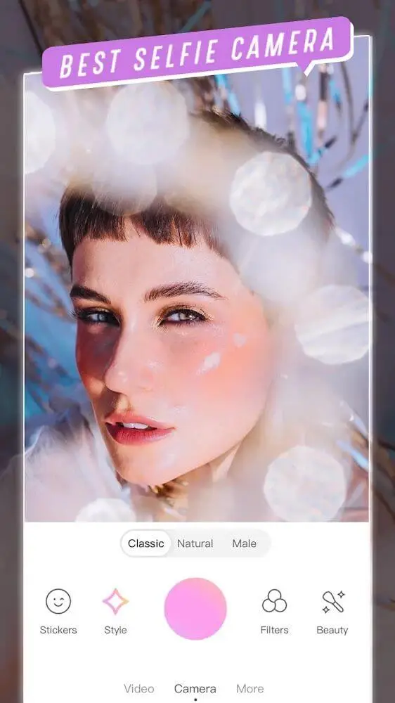 Screenshot of the BeautyCam app