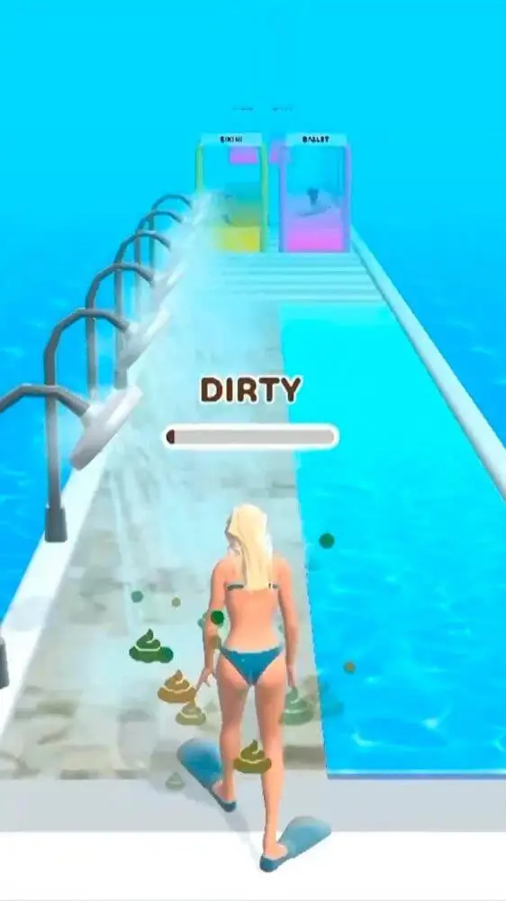 Screenshot of the Beauty Race! app