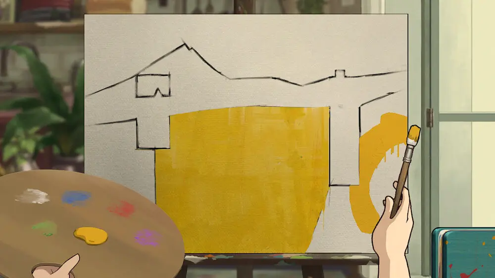 Screenshot of the Behind the Frame game