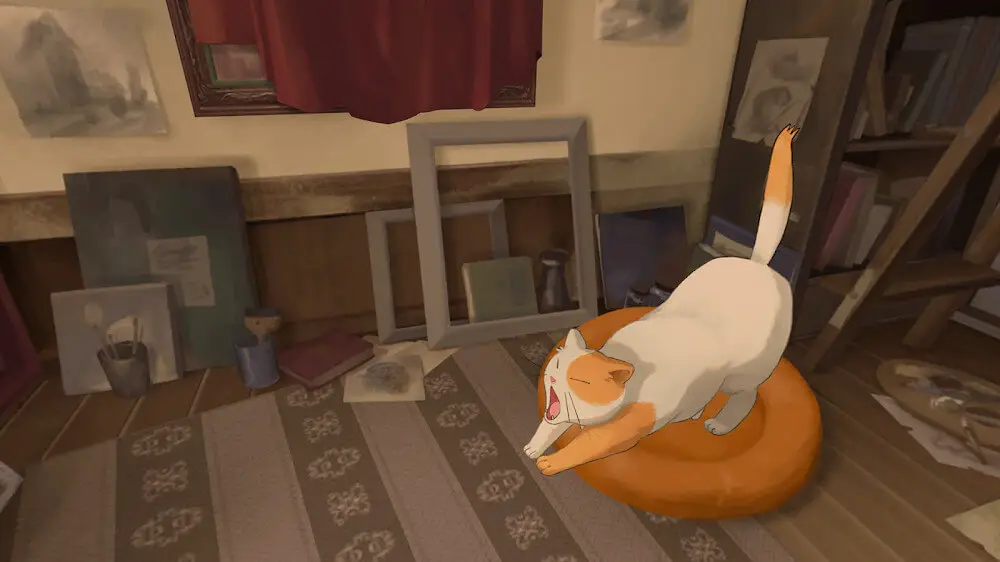 Screenshot of the Behind the Frame game