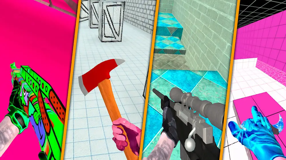 Screenshot of the Bhop GO game