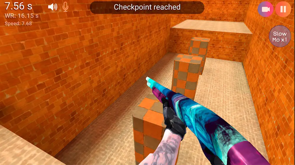 Screenshot of the Bhop GO game