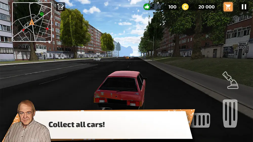 Screenshot of the Big City Wheels - Courier Simulator game