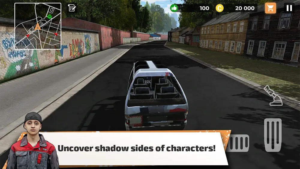 Screenshot of the Big City Wheels - Courier Simulator game