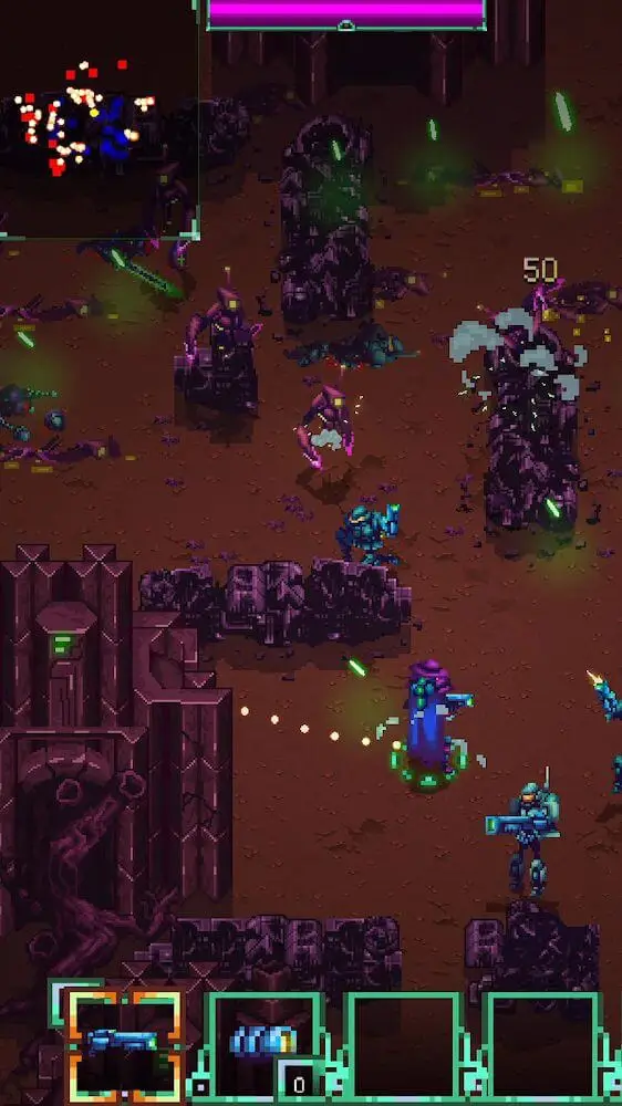 Screenshot of the Blast Waves app