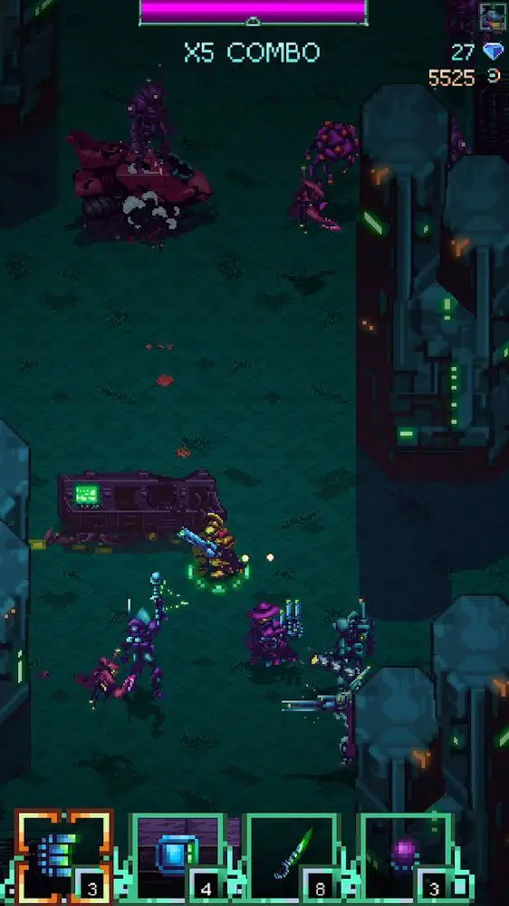 Screenshot of the Blast Waves app