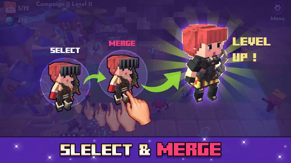Screenshot of the Block Warriors game
