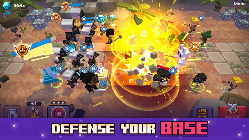Screenshot of the Block Warriors game
