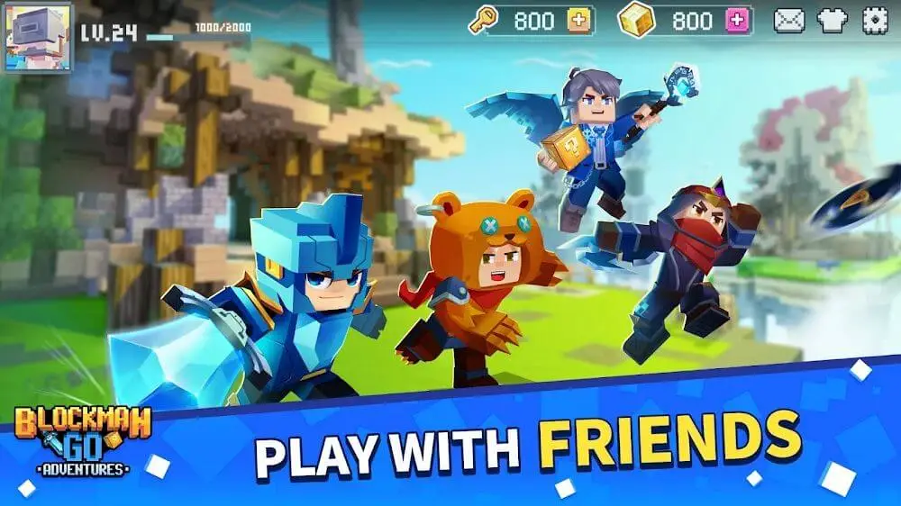 Screenshot of the Blockman GO - Adventures game