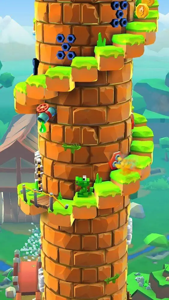 Screenshot of the Blocky Castle: Tower Climb app
