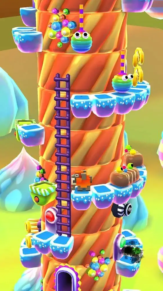 Screenshot of the Blocky Castle: Tower Climb app