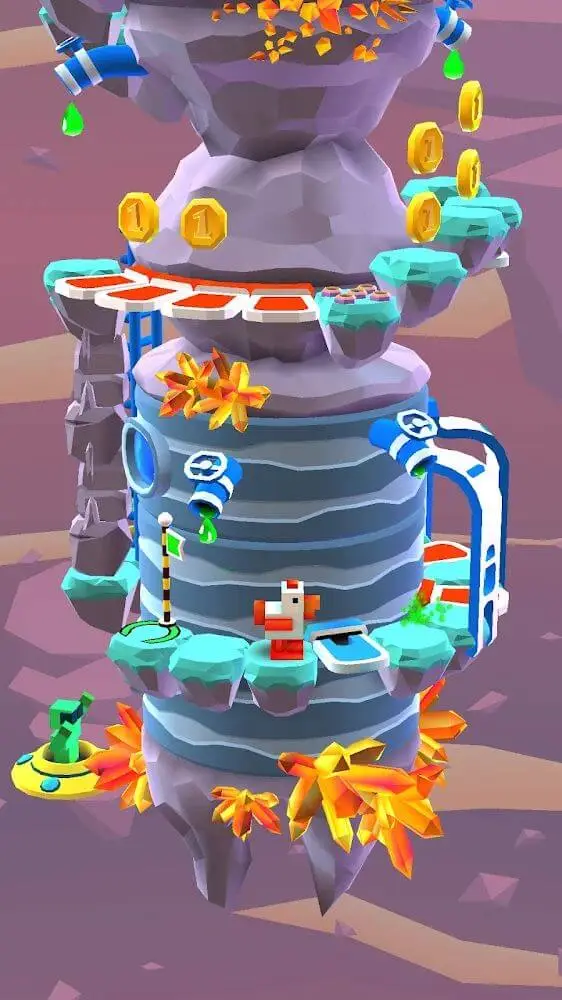 Screenshot of the Blocky Castle: Tower Climb app