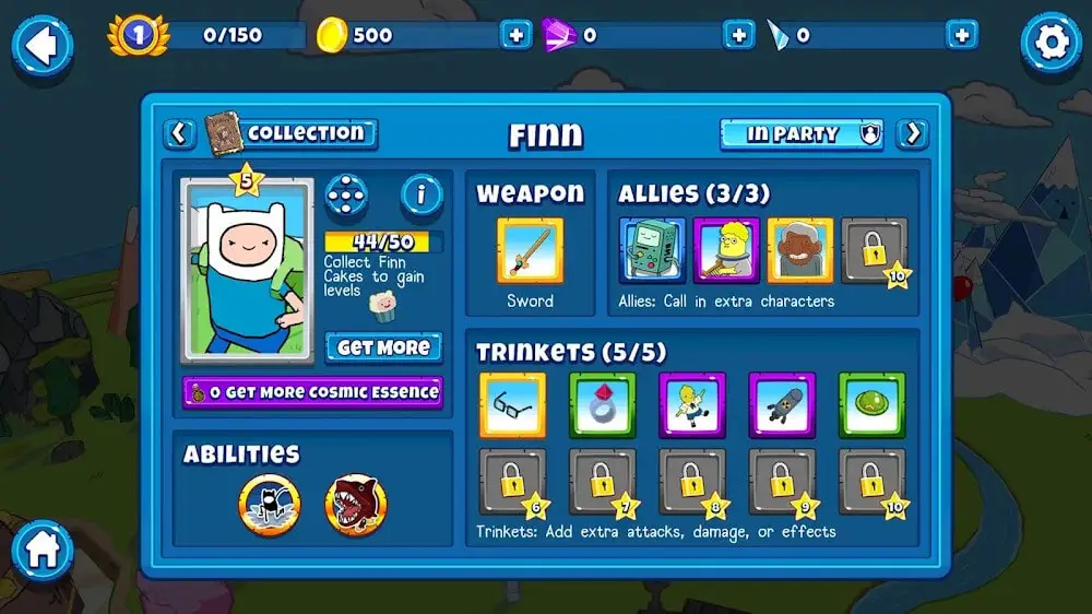 Screenshot of the Bloons Adventure Time TD game