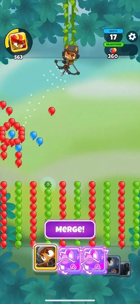 Screenshot of the Bloons Pop! app