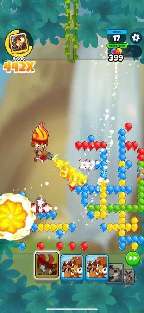 Screenshot of the Bloons Pop! app