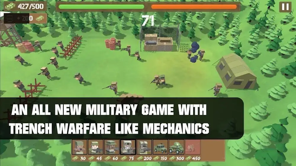 Screenshot of the Border Wars: Military Games game