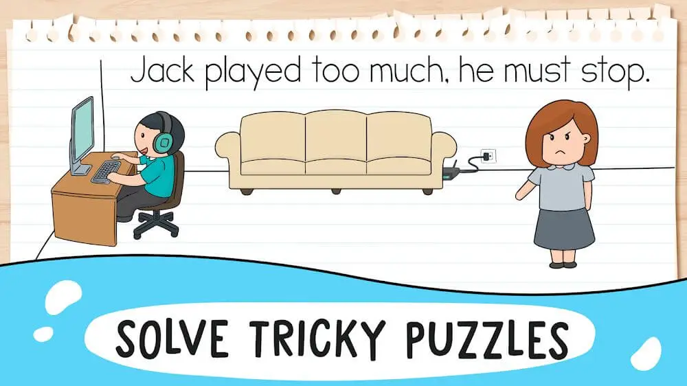 Screenshot of the Brain Test 2: Tricky Stories game