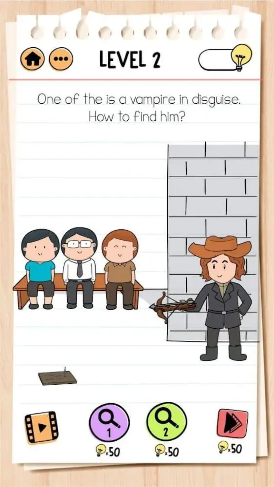 Screenshot of the Brain Test 2: Tricky Stories game