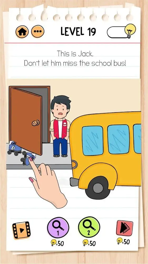 Screenshot of the Brain Test 2: Tricky Stories game