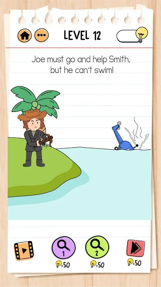 Screenshot of the Brain Test 2: Tricky Stories game