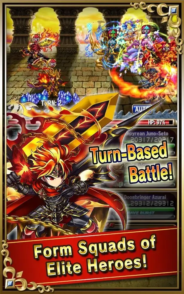 Screenshot of the Brave Frontier app