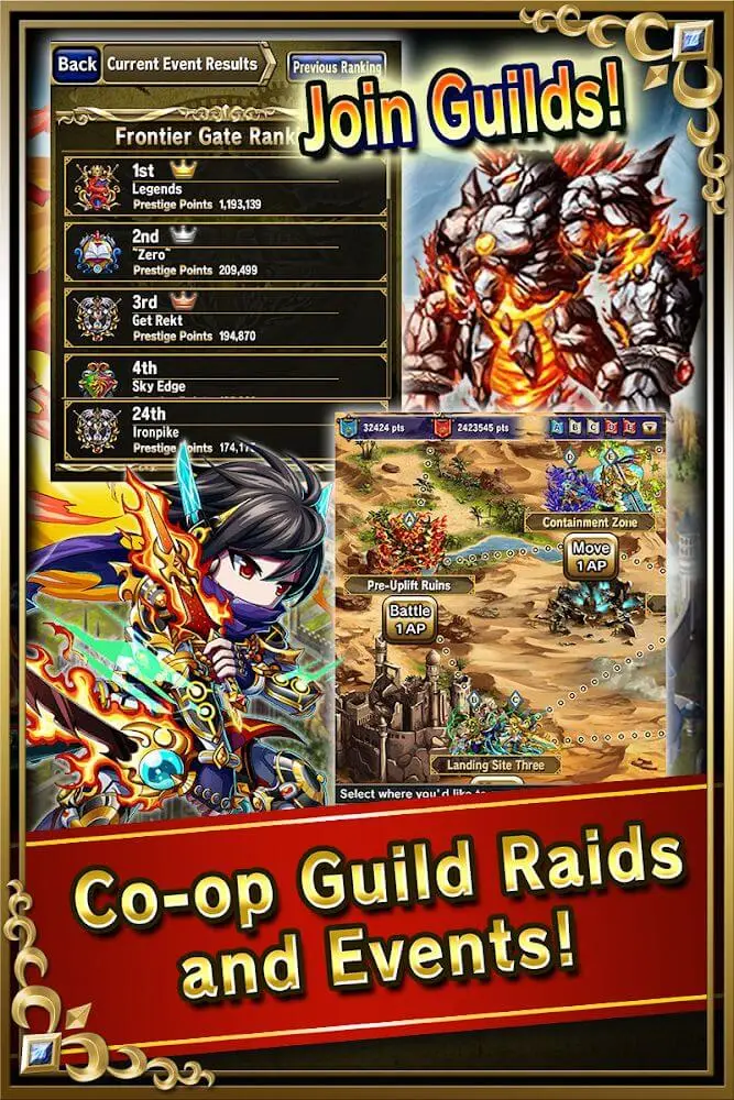Screenshot of the Brave Frontier app