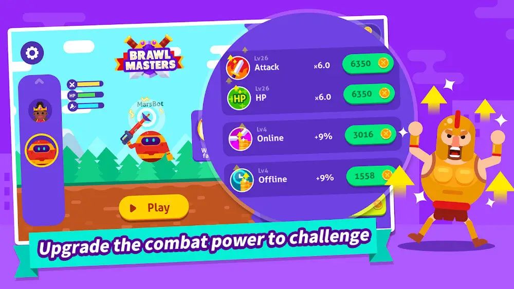 Screenshot of the Brawl Masters game