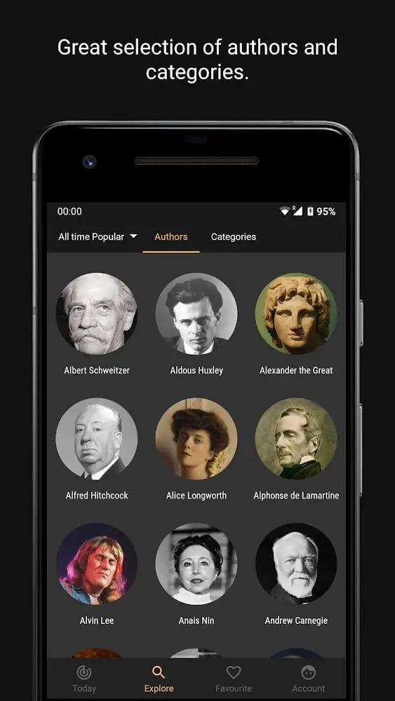 Screenshot of the Brilliant Quotes app