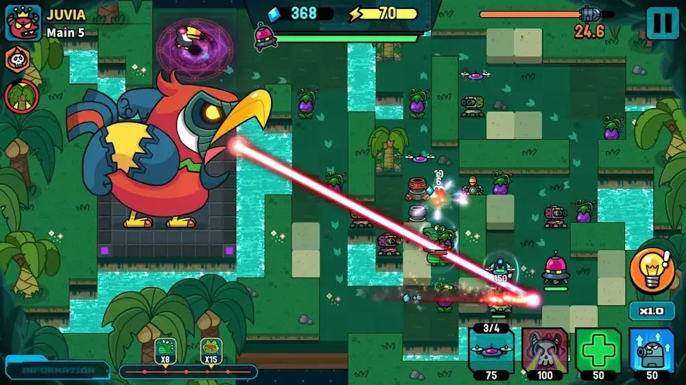 Screenshot of the Broken Universe game
