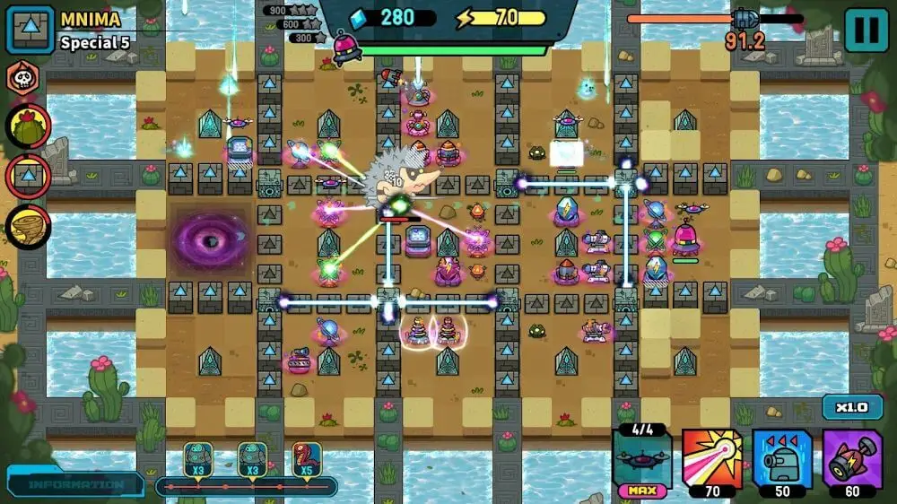 Screenshot of the Broken Universe game