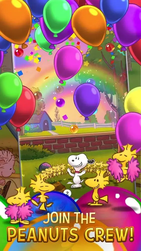 Screenshot of the Bubble Shooter - Snoopy POP app