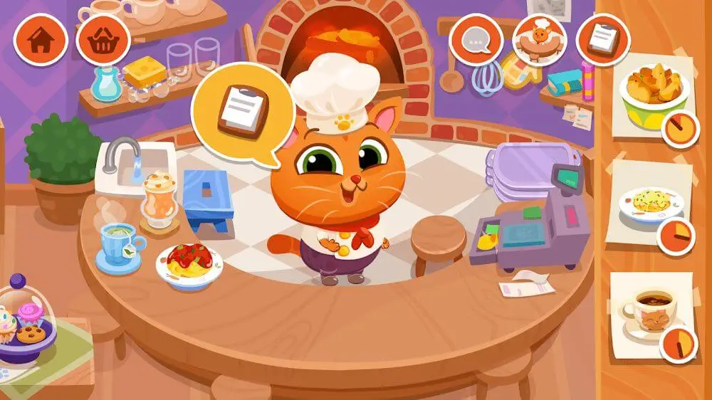 Screenshot of the Bubbu Restaurant game