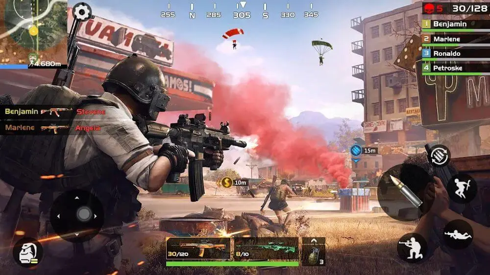 Screenshot of the Bullet Strike game
