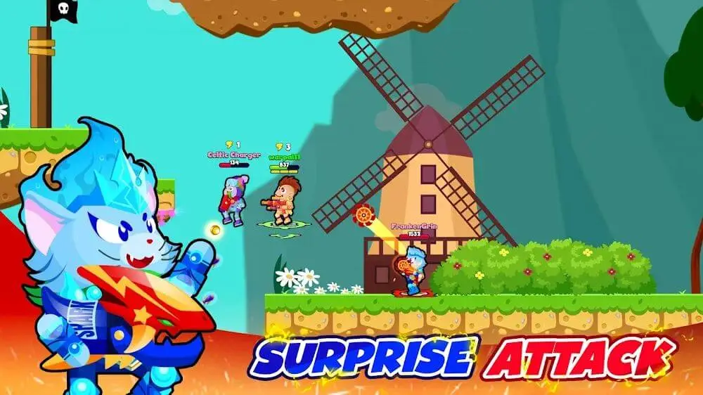 Screenshot of the Bullet Warriors game