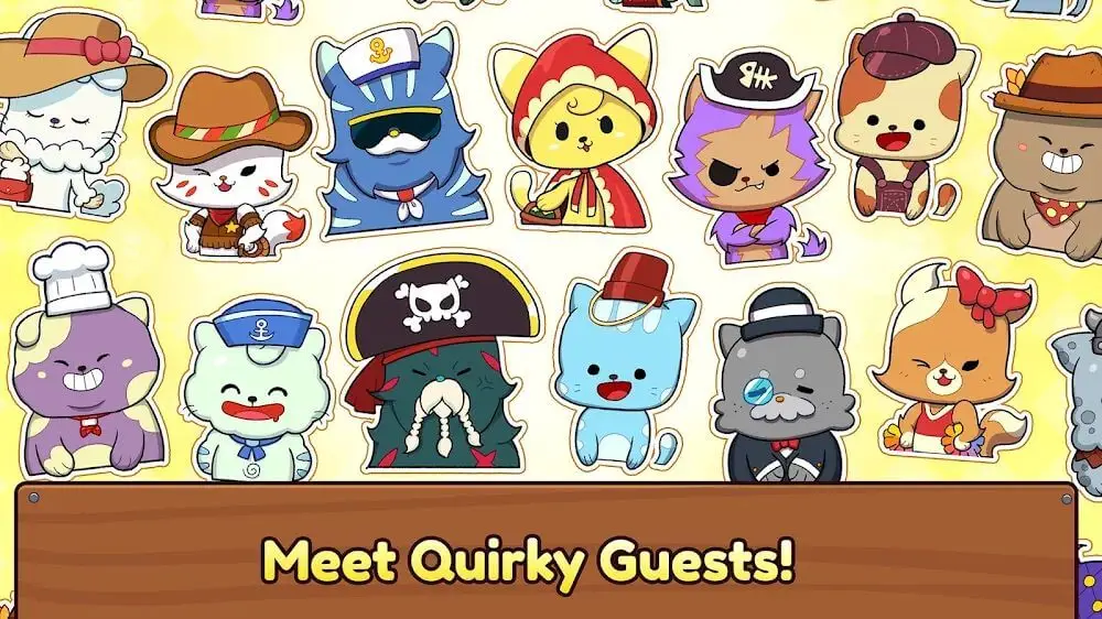 Screenshot of the Burger Cats game