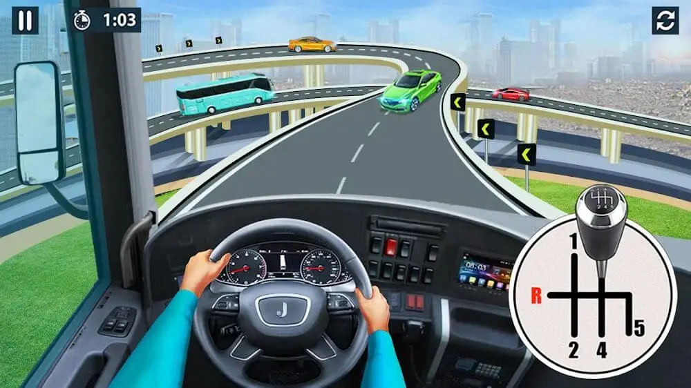 Screenshot of the Bus Simulator - Bus Games 3D game