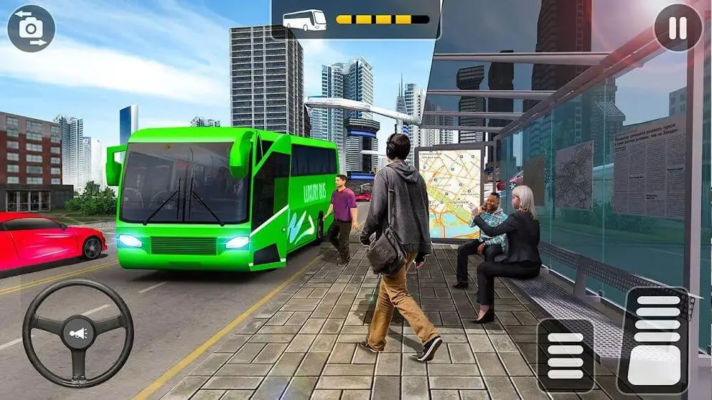 Screenshot of the Bus Simulator - Bus Games 3D game