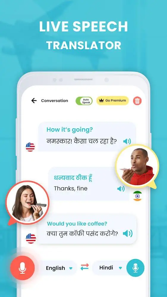 Screenshot of the Camera Translator app