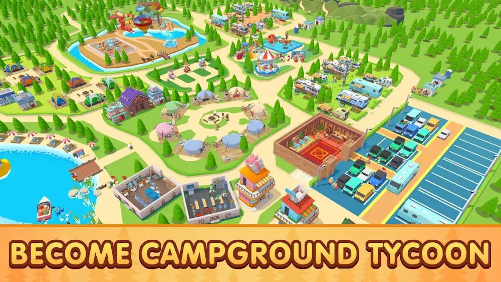 Screenshot of the Camping Tycoon game
