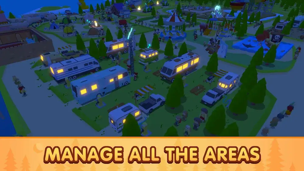 Screenshot of the Camping Tycoon game