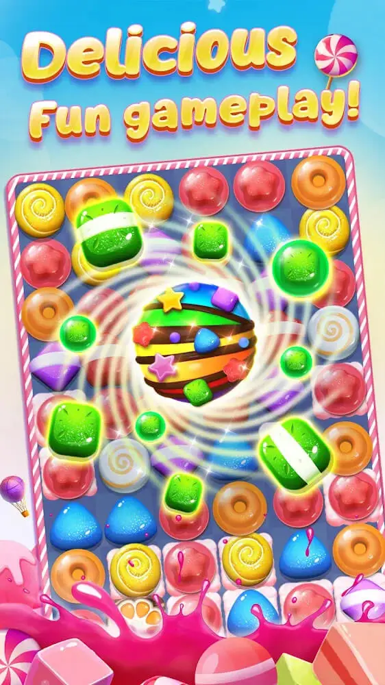 Screenshot of the Candy Charming app