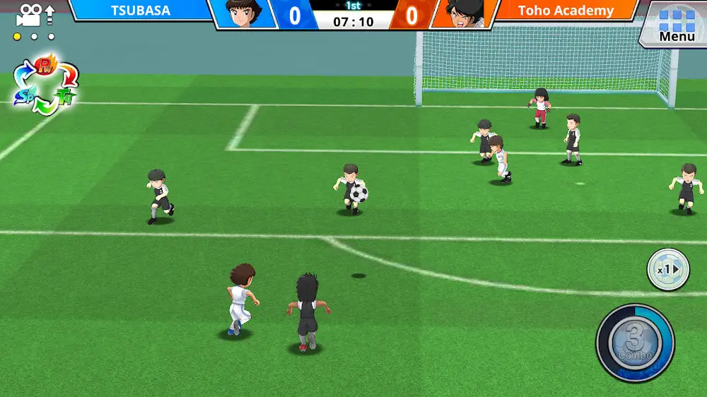 Screenshot of the Captain Tsubasa ZERO game